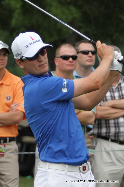Defending champion Zach Johnson at the 2011 Crowne Plaza Invitational at Colonial Country Club in Fort Worth, Texas. Photo by George Walker.